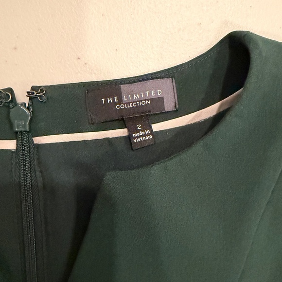 Dark Green The Limited Short Sleeve Business Dress - size 2 - Picture 2 of 3